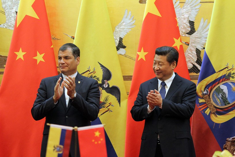 Presidents of Ecuador and China.